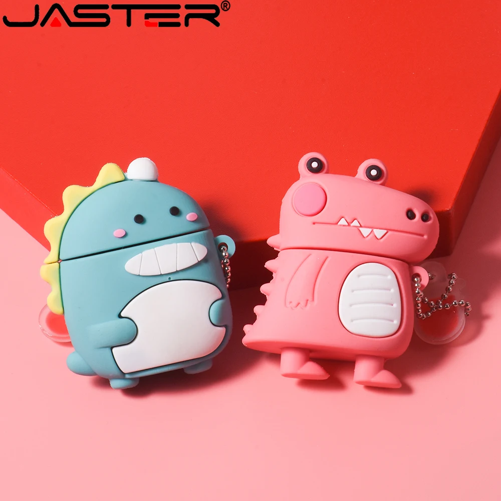 JASTER New USB2.0 Cartoon Cute Animal Shape 64GB U Disk 32GB Pen Drives16GB 8GB 100% Real Capacity Portable Memory Stick Gift