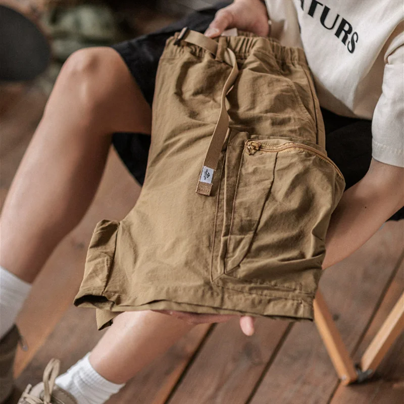 

Amikaki Outdoor Work Shorts Japanese Summer Pocket Casual Capris Men Trekking Camping Climbing Skateboarding Sports Pants Clothe