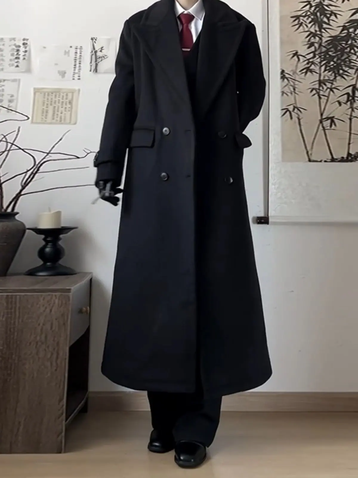 

Мужской зимний тренчкот темно-синего цвета, многофункциональный, приталенный, удлиненный, теплый, для активного отдыха, в корейском стиле, с зелеными элементами на плечах, хит продаж