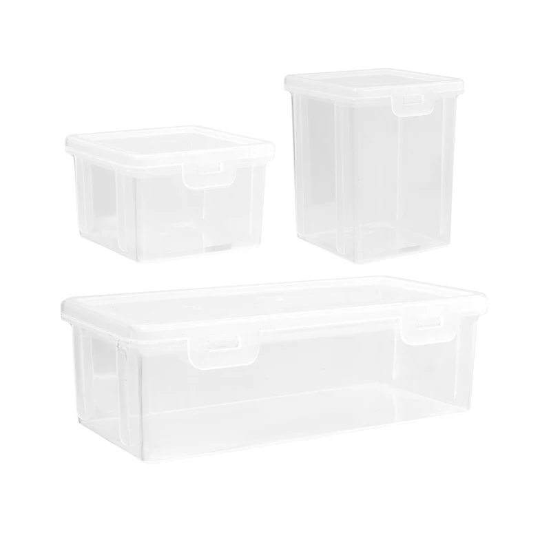 Caja de almacenamiento para refrigerador, contenedor dividido sellado con tapa, herramienta de cocina, subpaquete de especias, anís estrellado, canela, Chile seco