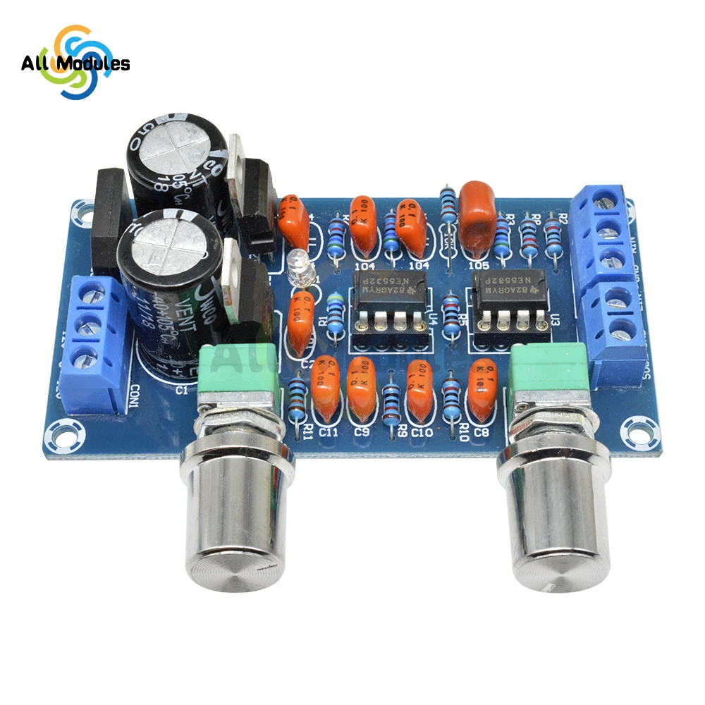 NE5532 NE 5532 Low Pass Filter Plate Subwoofer Process Circuit For Amplifer AMP Board Module AC Dual Double 9V-15V