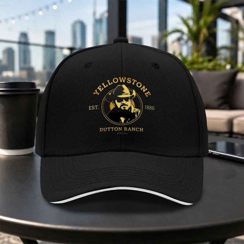 1pc Yellowstone Dutton Ranch Baseball Cap Suitable for Travel, Parties, & Daily Wear - Adjustable Duckbill Hat with Iconic, Ligh