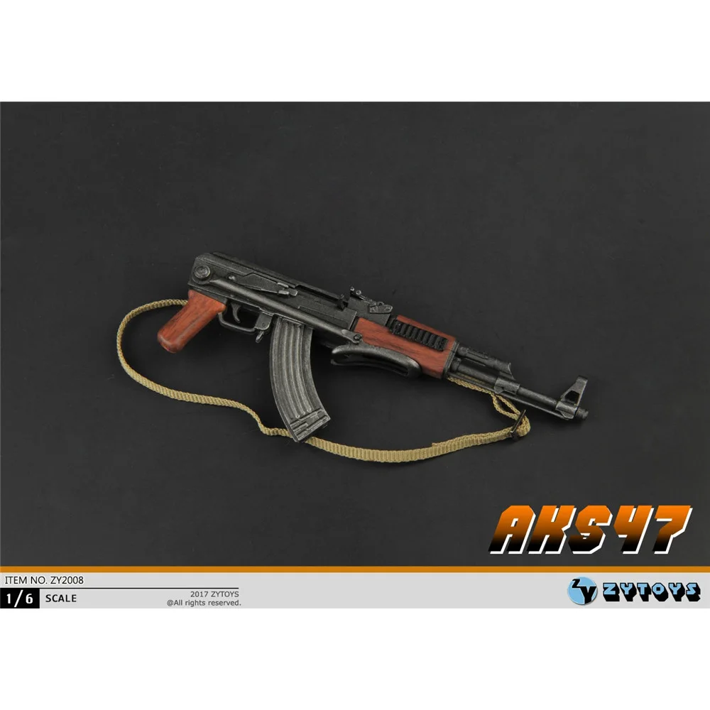 Zytoys 1/6 Schaal Ak47 Militair Wapenmodel Zy2008 Fit 12 ''Actiefiguur Soldaat Accessoires Collectie Plastic Materiaal