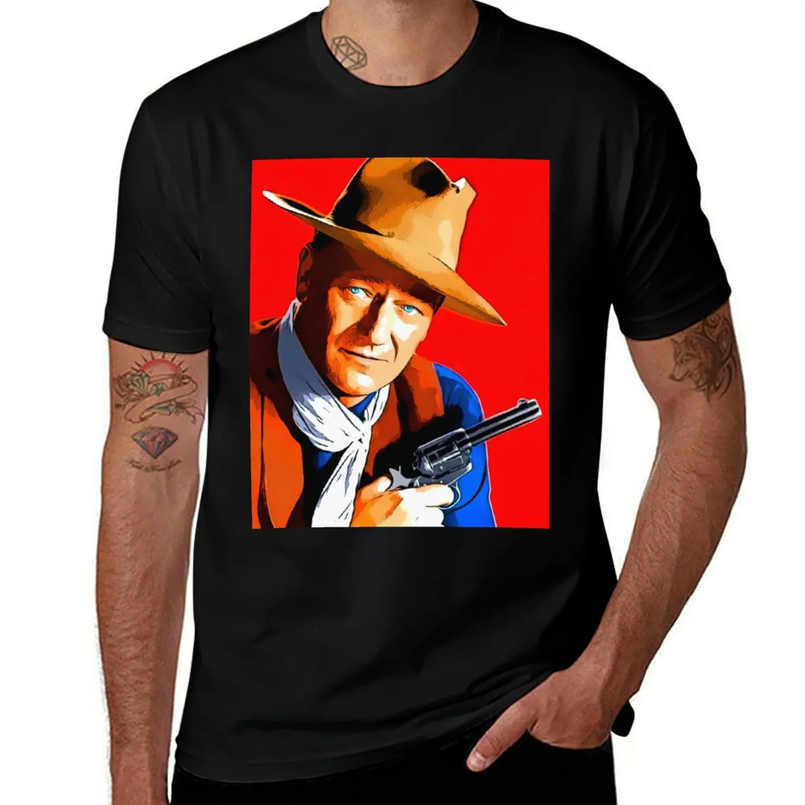 John Wayne in Rio Bravo T-Shirt Performance Workout Short Sleeve Tee T-Shirt