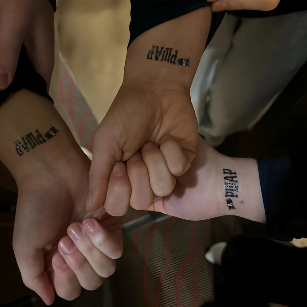 Benutzerdefinierte beliebige Bild Temporäre Tattoos Foto Logo, Personalisieren Sie individuelle anpassbare Namensnamen, personalisierte Textwort tat temp t