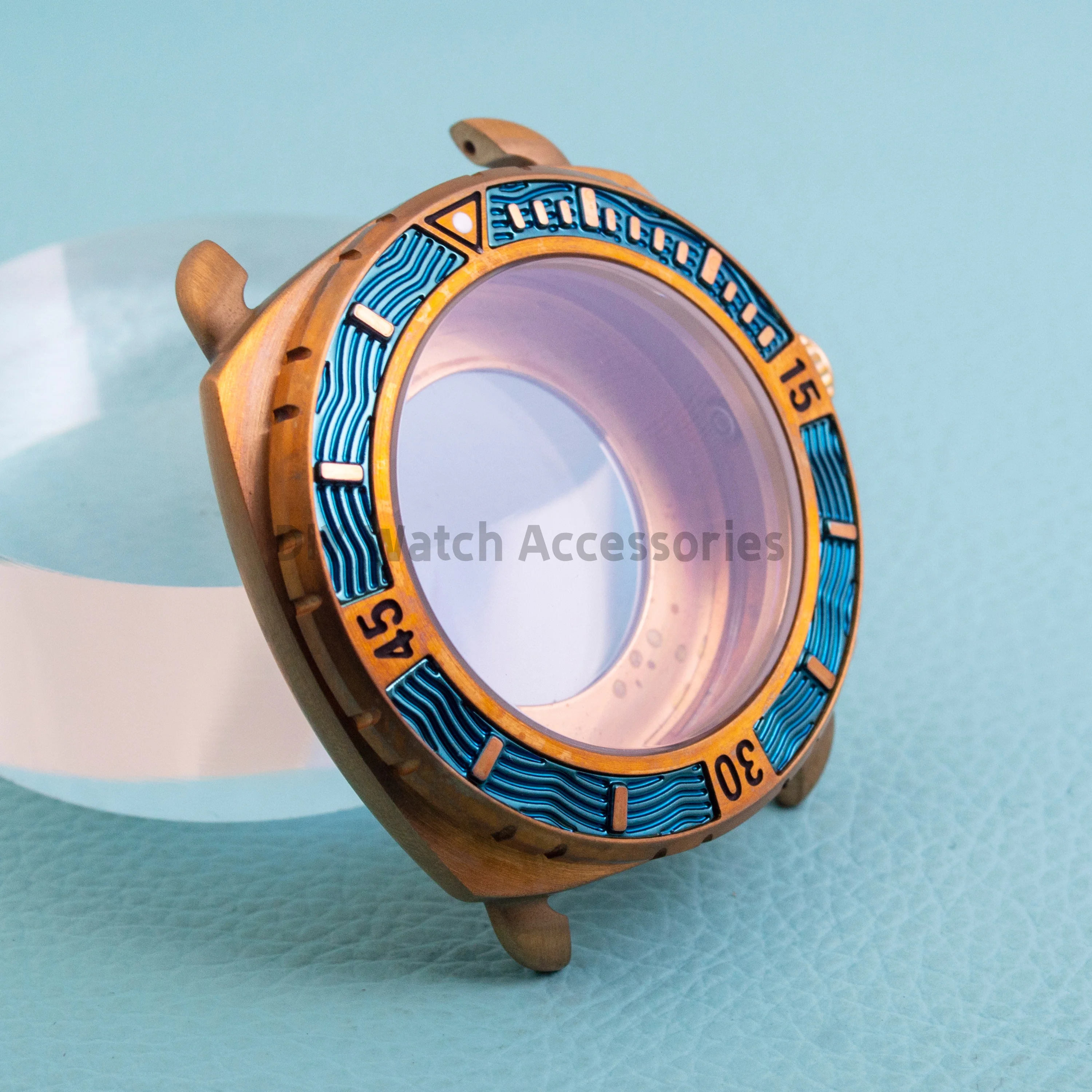 NH35 Bronze Case Watch Case Parts Vinatge 44mm Bronze Watch Case Sapphire Glass Suitable For NH35/36 ETA2824 Movement
