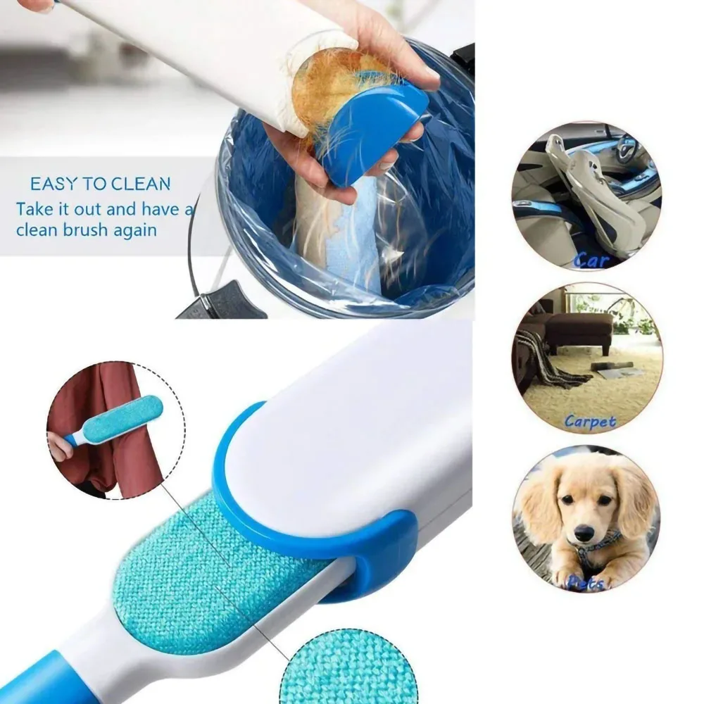 Multi-functional Pet Hair Remover Brush Dog Brush Tool Cat Fur Brush Double-Side Furniture Sofa Cleaning Lint Brush Pet Comb