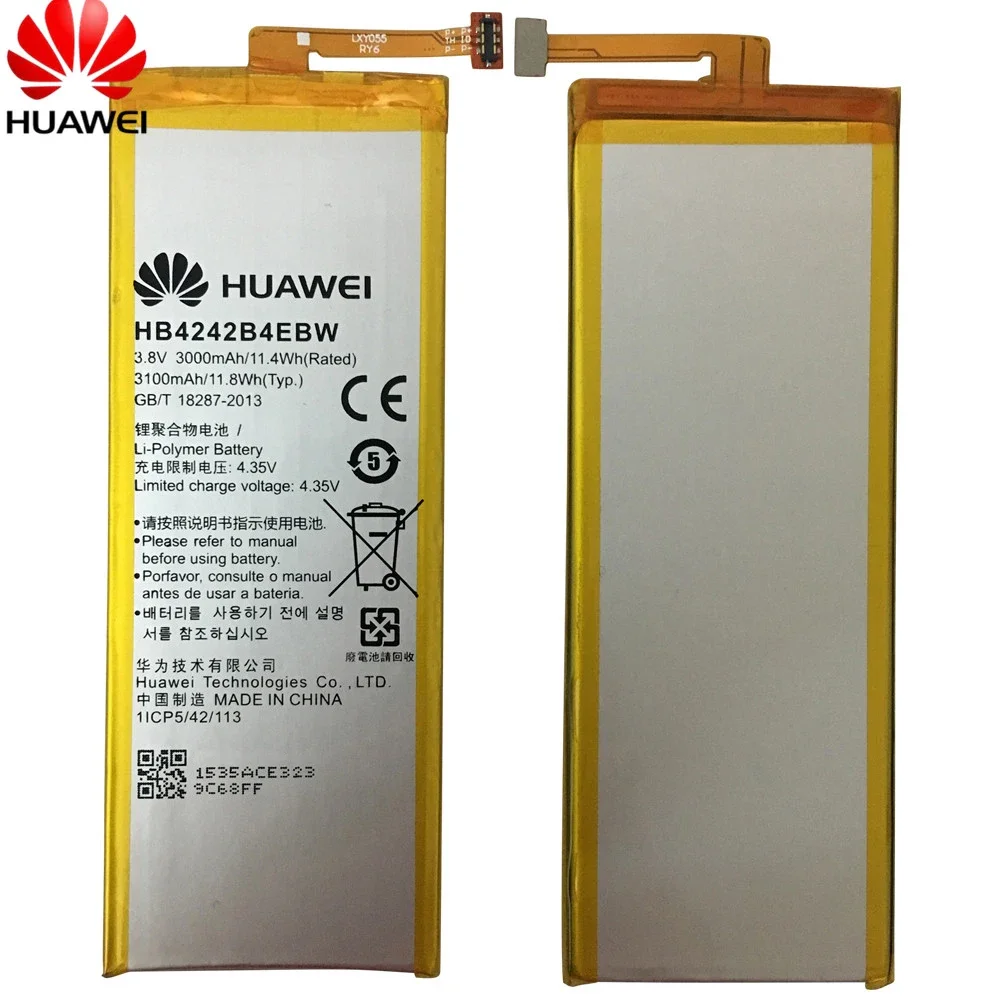 Hua Wei Replacement Phone Battery HB4242B4EBW For Huawei Honor 6 / Honor 4X / Honor 7i / Shot X ShotX 3000mAh+Free Tools