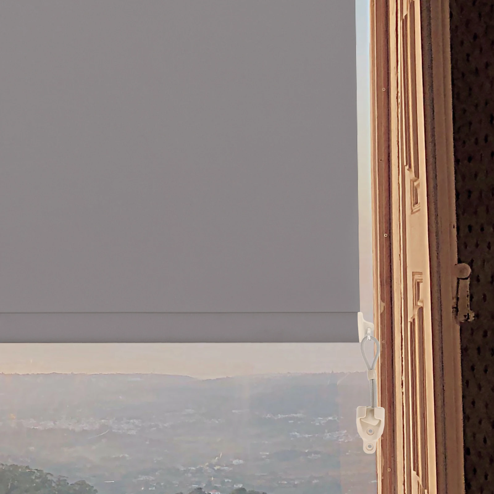 

4 set Spring Ball Cord For Outdoor Roller Blinds Beige Bungee Base Stopper Replacement Mounting Brackets Wind Resistant Sunshade