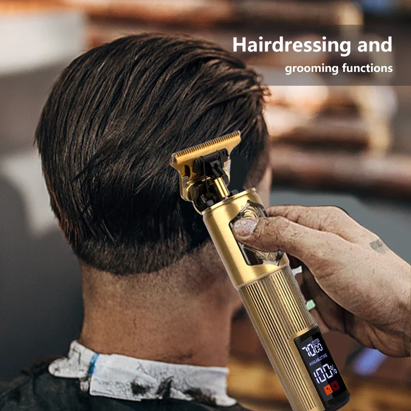 WAIKIL-escultura Retro multifuncional para hombre, arañazos con recortador de carga USB, máquina de reparación con pantalla Digital