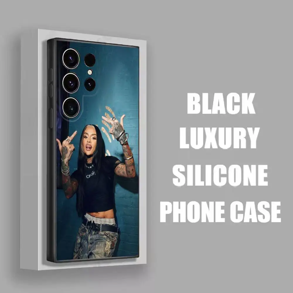K-Kehlani Folded Crash Phone Case For Samsung S25,S24,S21,S22,S23,S30,Ultra,S20,Plus,Fe,Lite,5G Black Cover - Image 5