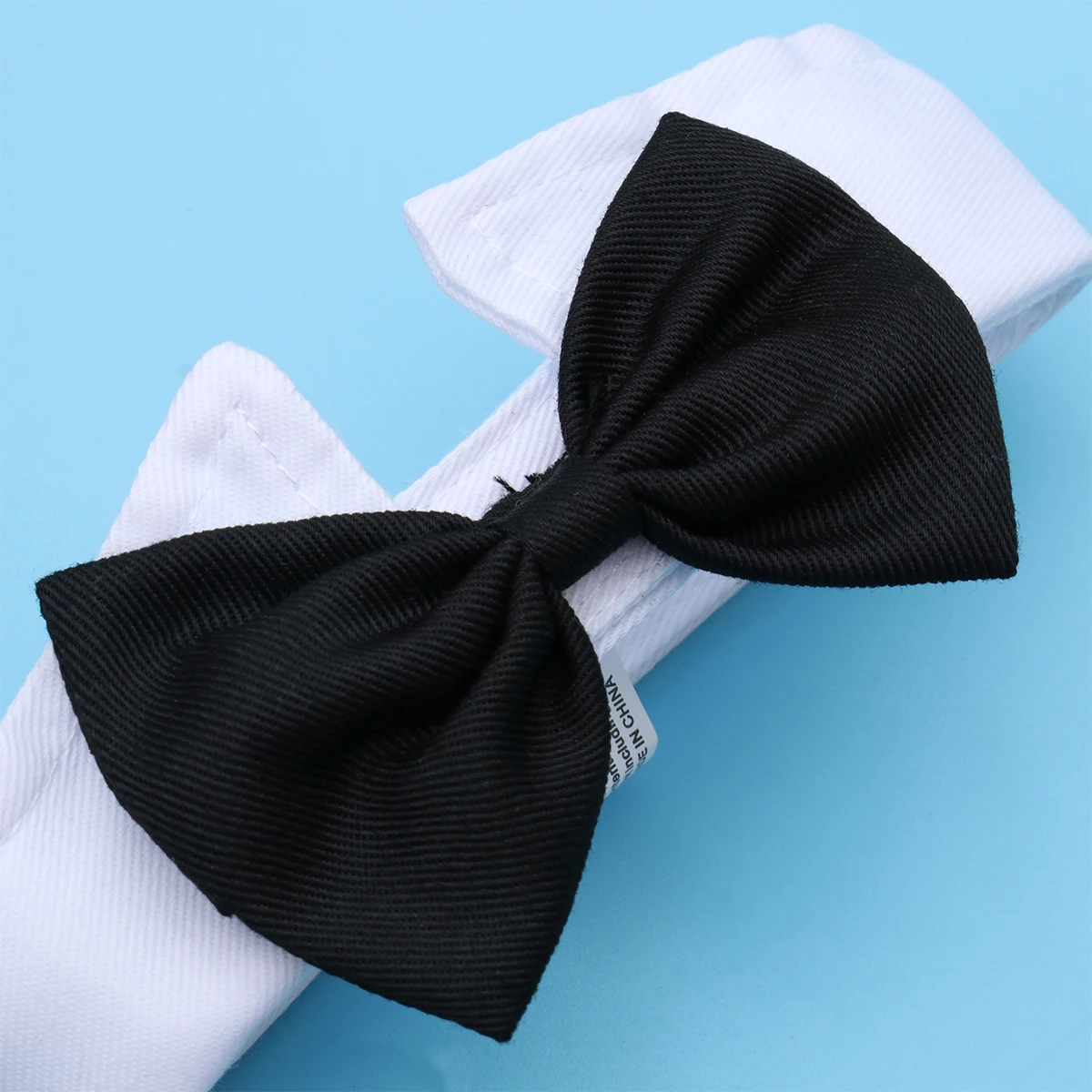 

Dog Bow Tie Puppy Pet Bowtie Collar Adjustable Cat Neck Tie For Small Medium Large Breeds Black White Size L