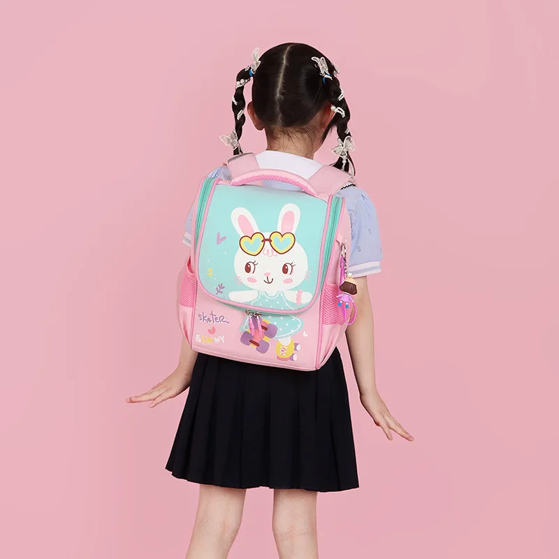 Imagem -06 - Bonito Rabbite Bebê Meninas Mochilas Novo Jardim de Infância Schoolbag Criança Crianças Mochila Meninos dos Desenhos Animados Bolsas de Escola