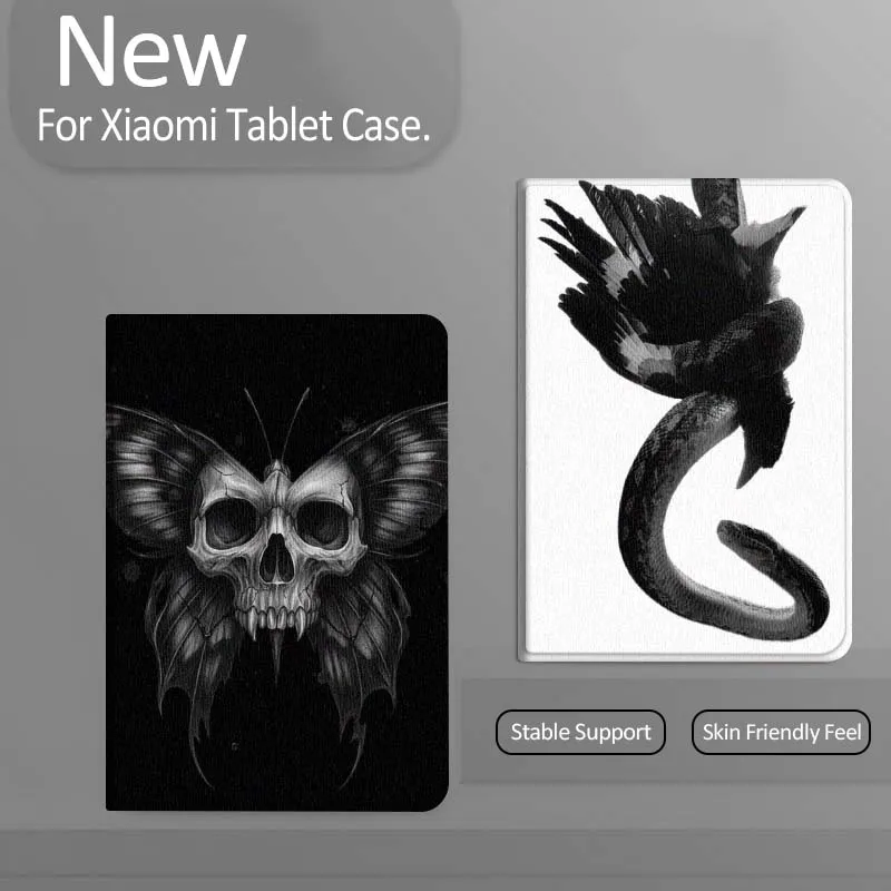 

Black Snake Bird Art Gift Tablet Case For Xiaomi Redmi Mini Pad SE K 2 4 5 6 7 8 2023 2025 11 8.8 11.2 10.1 Pro