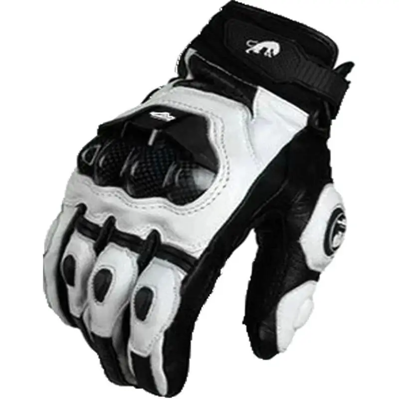 Motorcycle Gloves Black Racing Genuine Leather Motorbike White Road Riding Team Glove Men Summer Winter Touch Screen