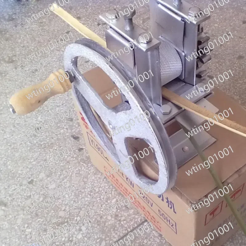 for Small Hand Cranked Bamboo Splitting Machine Portable Manual Bamboo Stripper for DIY Bamboo Crafts Home Use