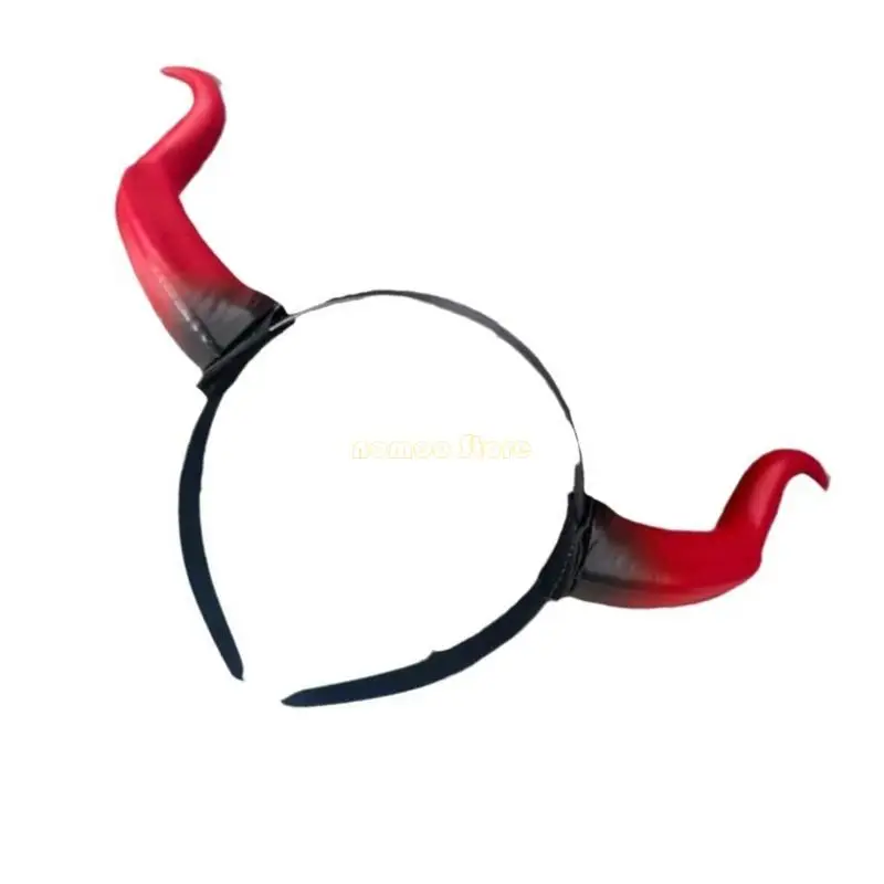 31BF Handmade Anime Headbands Headgear Props Devil Horns Halloween Party Role Playing