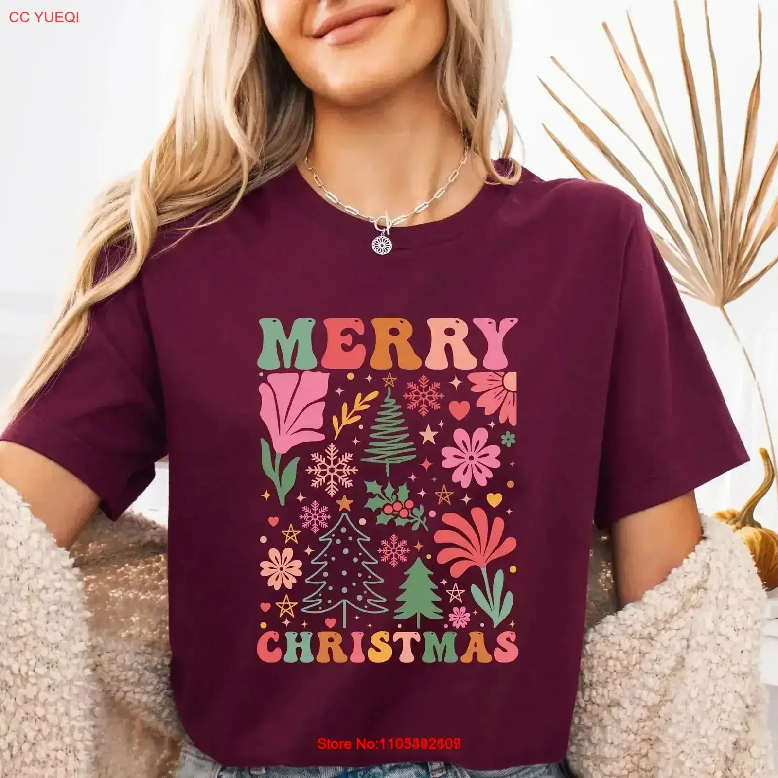 Weihnachts-T-Shirt aus weicher Baumwolle, Vintage-Look, gewaschenes Oberteil für den Alltag, grafische Designerkleidung, stilvoll, lässig, für Herren