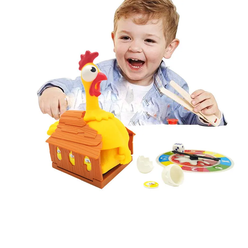 Funny Lucky Chicken Laying Eggs Toys Parent-child Interaction  Board Game Gags Joke Party Desktop Game Toys Gift for Kids