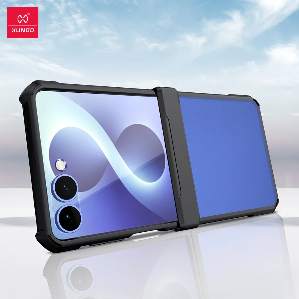 Магнитный чехол Xundd для Samsung Galaxy Z Flip 7/8 с вращением на 360°, противоударный, из ТПУ, с подставкой и защитой объектива