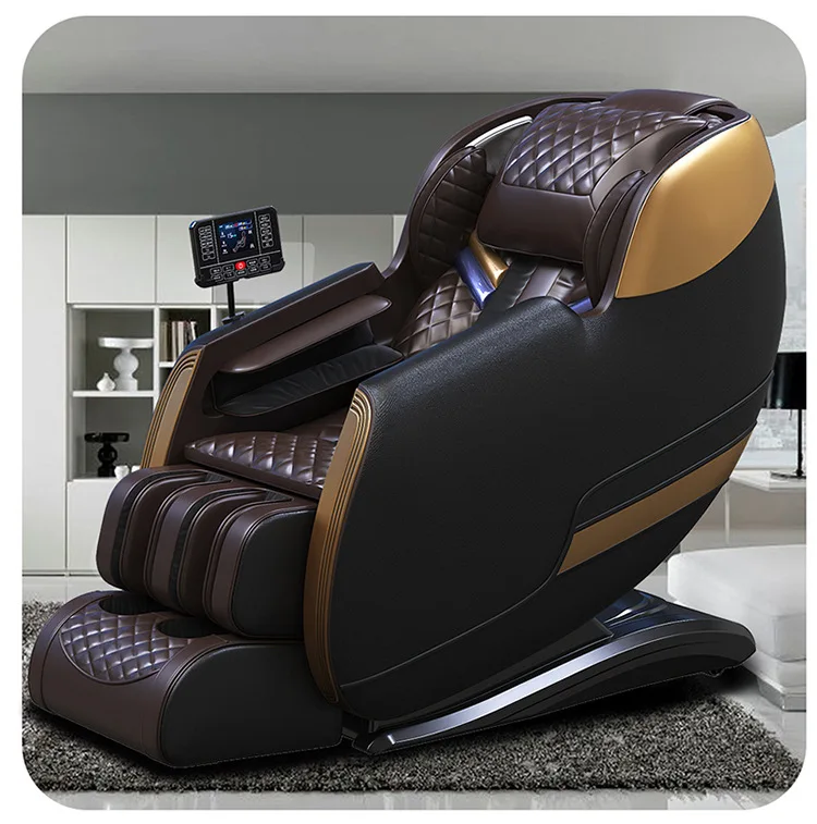 Luxury smart massage chair space compartment electric home full body multi-function wholesale sl double guide rail massage