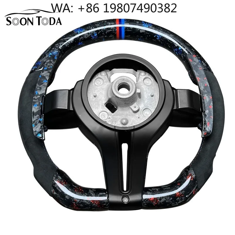 

OEM Style Upgrade Steering Wheel Full Custom Carbon Fiber Leather Construction Direct Replacement For Classic Auto Chassis Inter