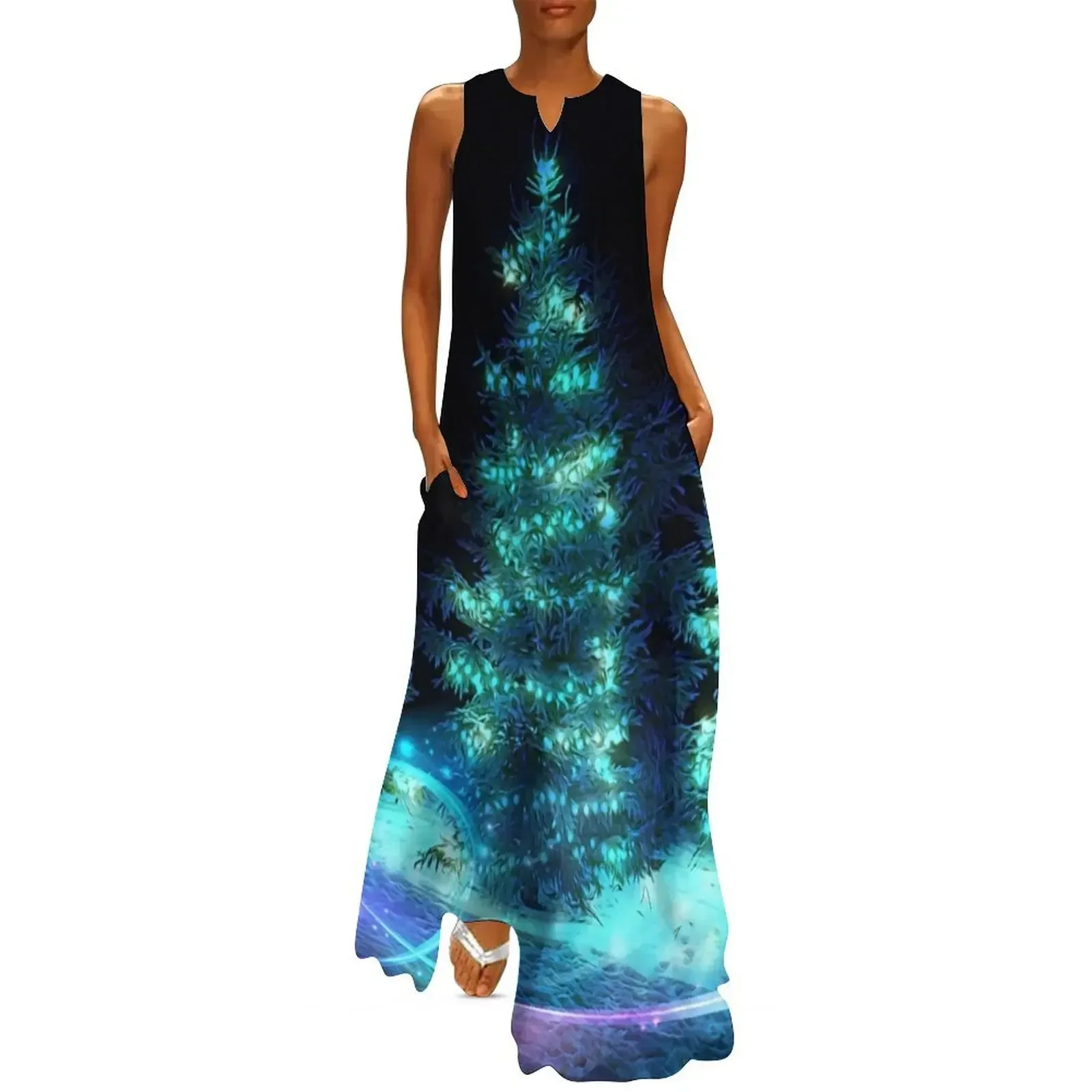 

Merry and Bright Christmas Trees Long Dress prom dresses 2025 party dresses woman Dress women evening dresses women Dress