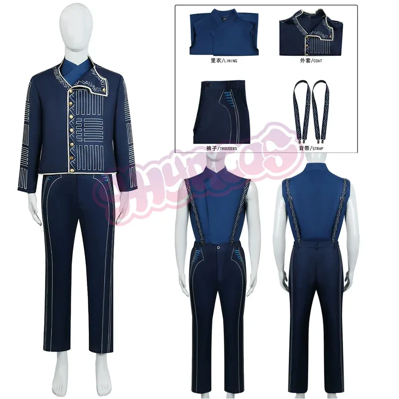 

4PCS Anime Fiyero Cosplay Prince Costume Adult Men Women Military Officer Uniform Suit Halloween Party Theater Show Outfits