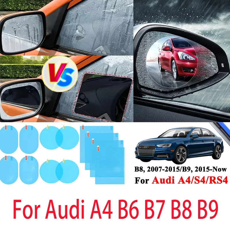 

For Audi A4 B6 B7 B8 B9 Car and motorcycle rearview mirror waterproof anti fog defrosting transparent window waterproof film
