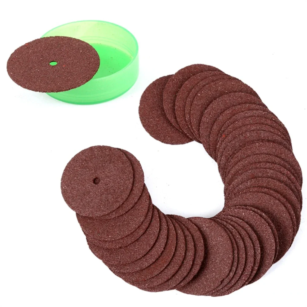 1 Tüp 36 Adet Kırmızı 24mm Aşındırıcı Disk Kesme Diskleri Takviyeli Kesilmiş Taşlama Taşları Metal veya Plastik Döner Bıçak Kesici Aletler