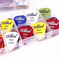 Multicolor ABS Premium Plastic Bass Ukulele Acoustic Electric Guitar Picks 0.58 0.71 0.81 0.96 1.20 1.50mm Thickness