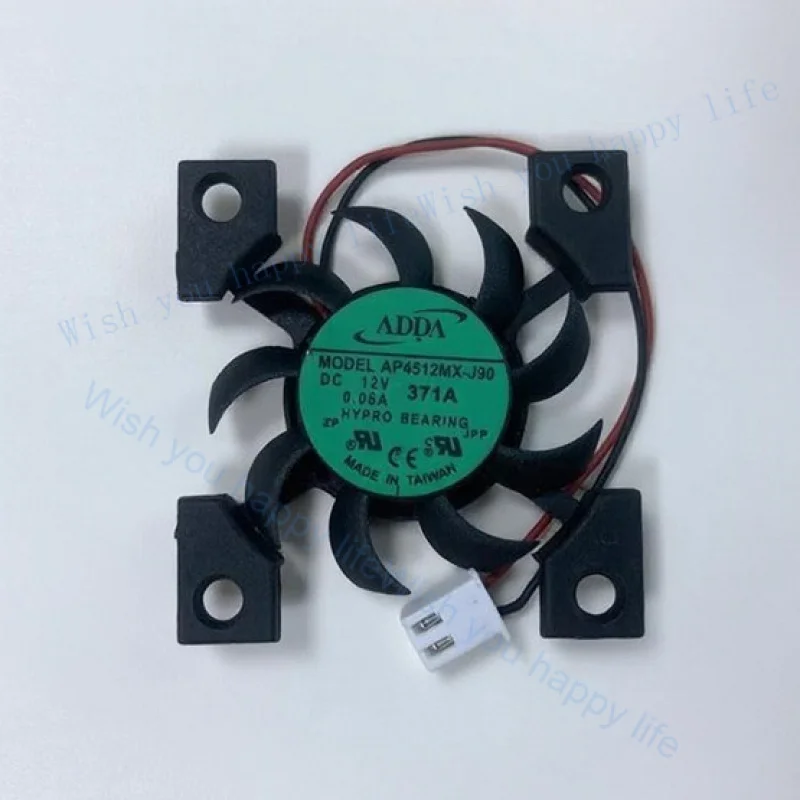 

V+ для 1 шт. Новый вентилятор охлаждения процессора AP4512MX-J90 34*37 мм DC12V 0.06A 2Pin