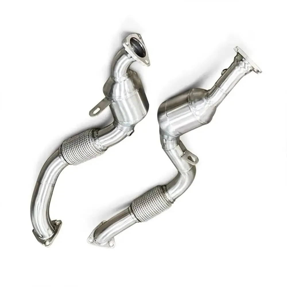 OEM Exhaust downspipe for stainless steel exhaust pipes of Porsche Cayenne 957 3.6/4.8T 2006-2010 automotive exhaust system