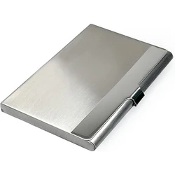 Metal Business Card Holder - Slim Pocket Business Card Case for Men & Women, Stainless Steel IC Cards Storage