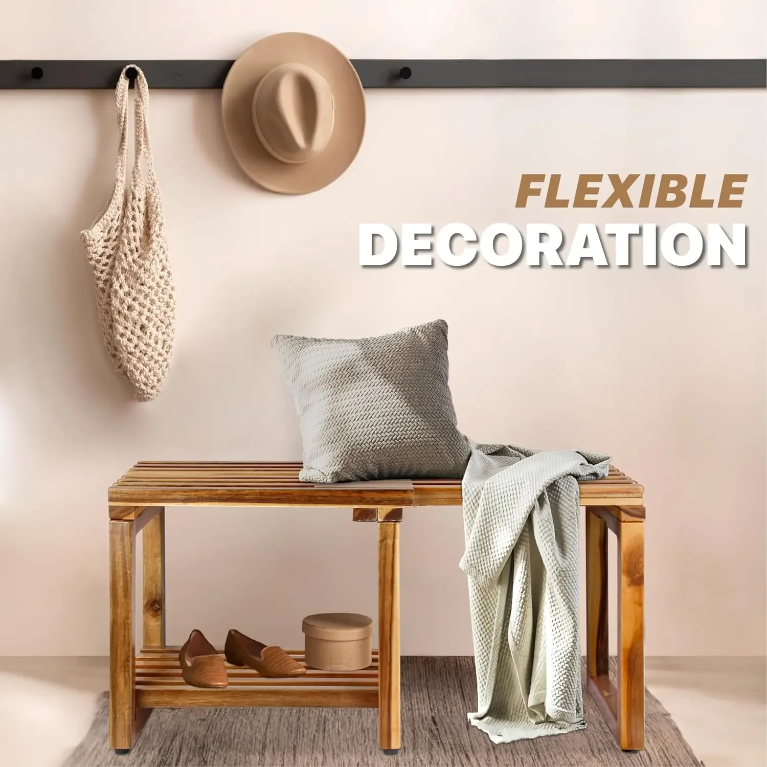 [XMSJ-مخزون محدود، اشتر الآن! ] كرسي استحمام بطول 29 بوصة قابل للتعديل مقاوم للماء مع رف تخزين لساق الحلاقة