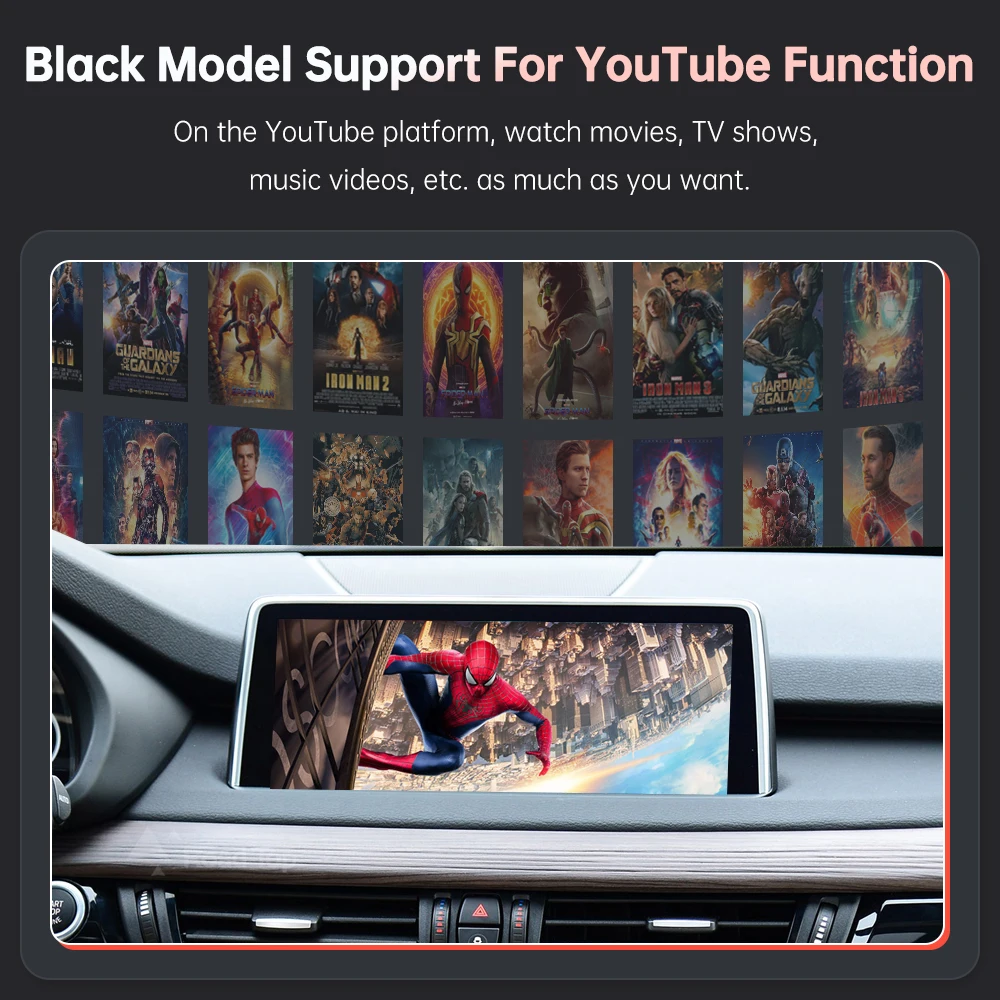 Wireless CarPlay for BMW NBT,EVO X5 F15 F85 X6 F16 F86 2014-2020 X1 F48 2016-2020 with Android Auto Mirror Link AirPlay Car Play