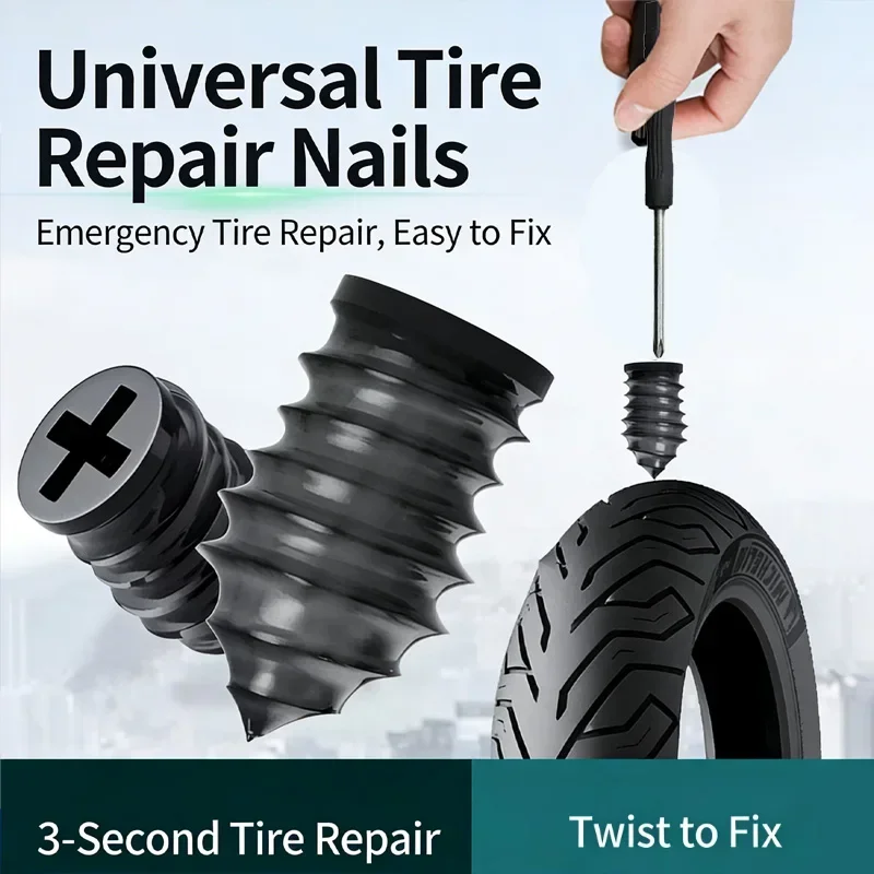 

10-30 шт. заплаток для ремонта шин, универсальные, для электромобилей, мотоциклов, бескамерных шин, быстрые, без демонтажа, не повреждающие шину