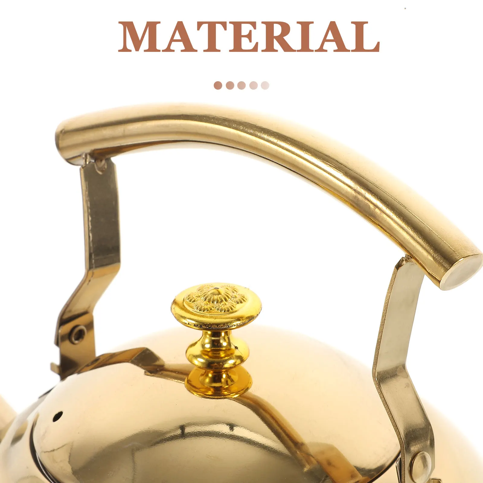 

Stainless Steel Teapot with Filter Portable Lightweight Heat Resistant Gas Stove Tea Kettle Boiling Coffee Soup Maker