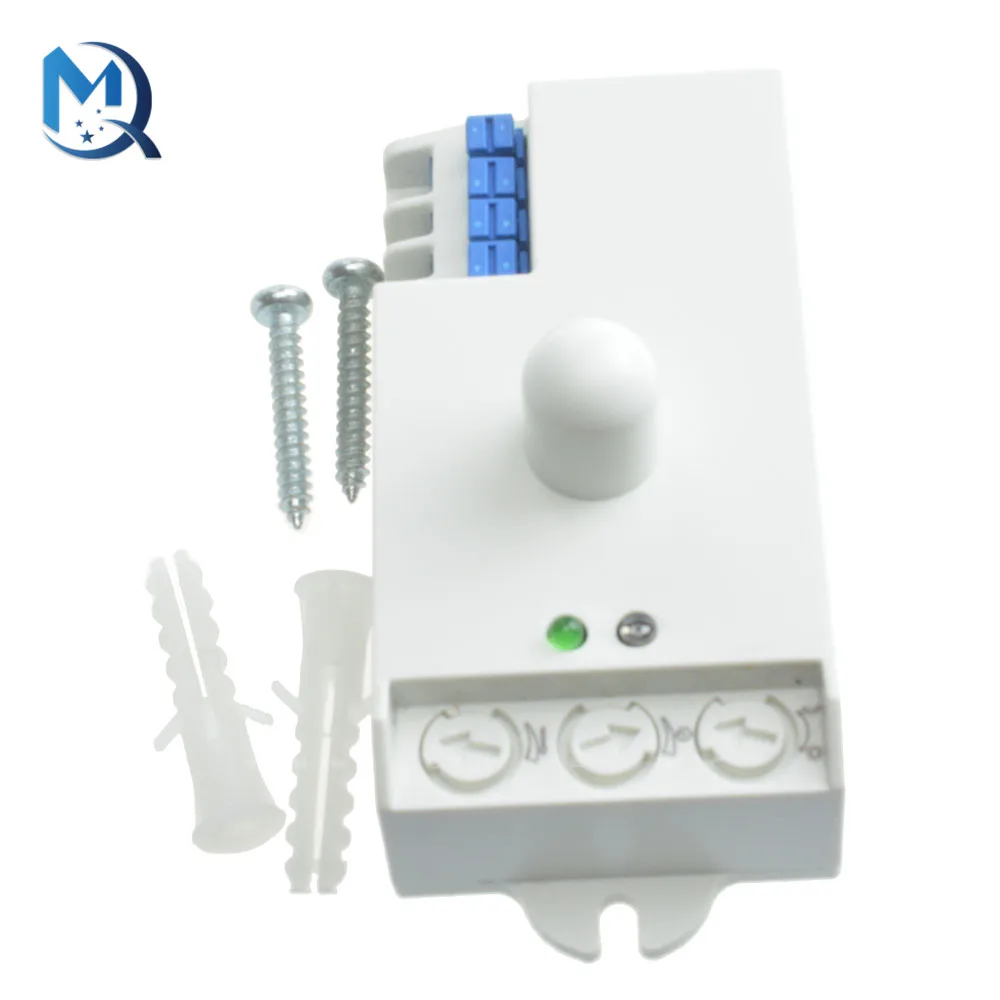 5.8GHz LED Microwave Radar Sensor Light Switch Human Body Motion Induction Sensor Controller Switch DC 12V 24V