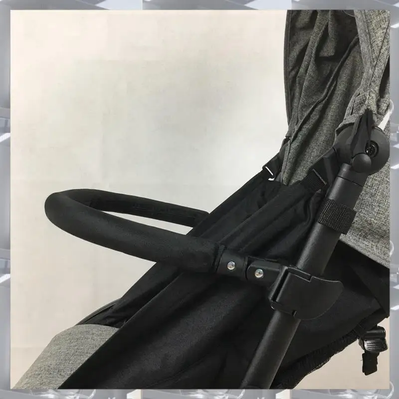 

A84F-5X Baby Stroller Armrest Bumper Bar Front Guardrail Front Armrest Fence Handlebar Oxford Cloth Pram Pushchair For Yoyo