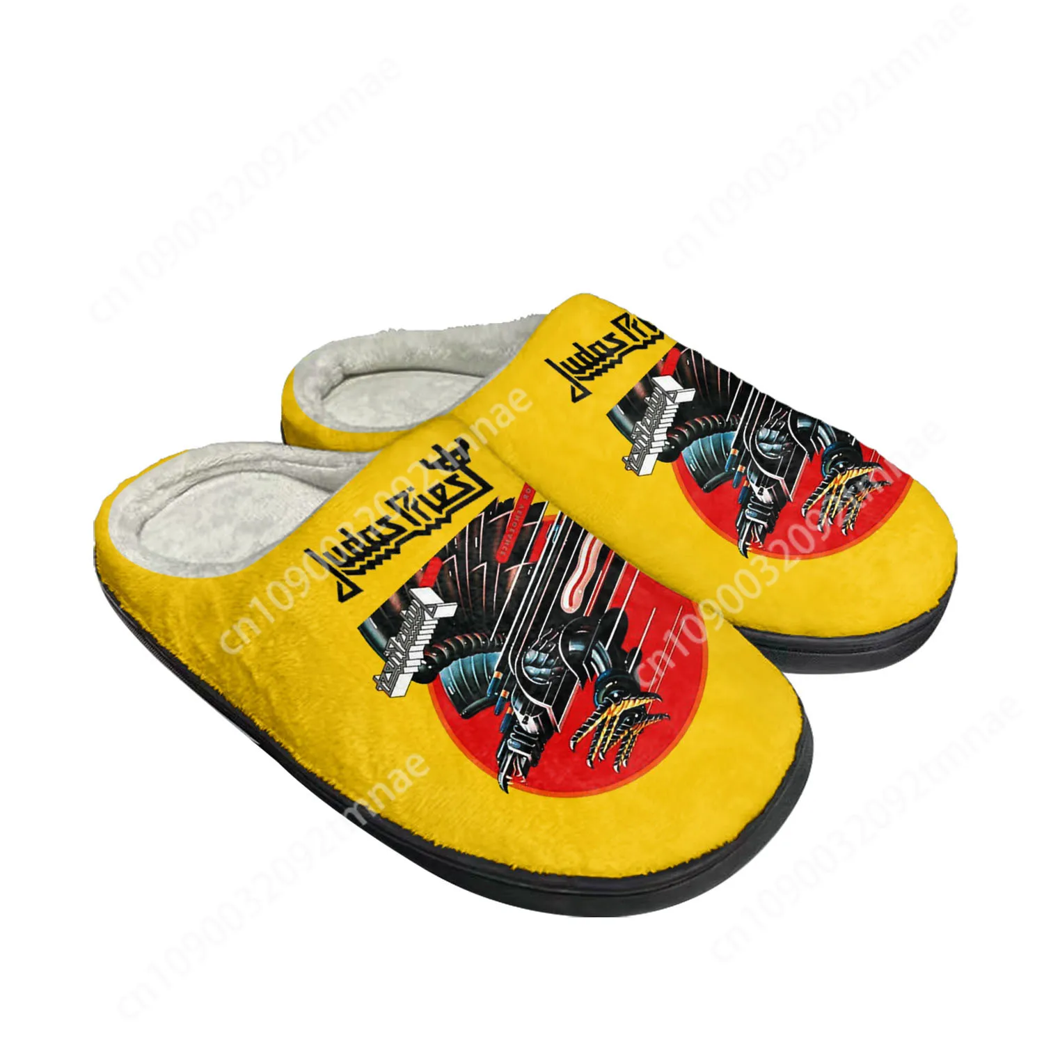 

Judas Priest Heavy Metal Rock Band Home Cotton Custom Slippers Mens Womens Sandals Plush Bedroom Keep Warm Shoe Thermal Slipper