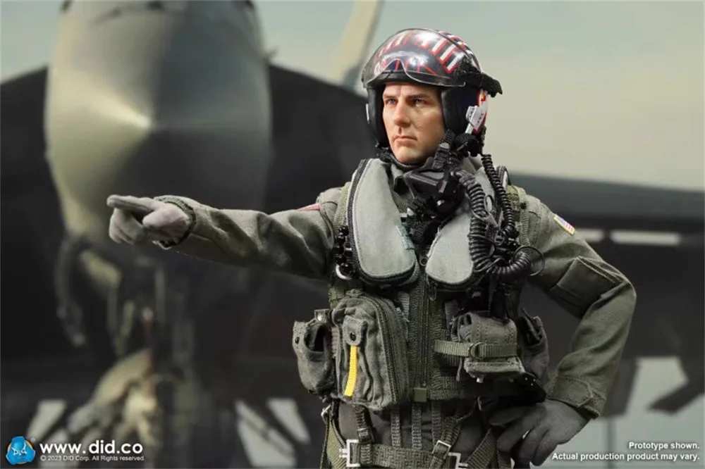 Hot Sale 1/6 DID MA80170 US. Handsome Guy Man Tom Cruise Top Gun Movie Player General Pilot Full Set Moveable Action Figure Gift