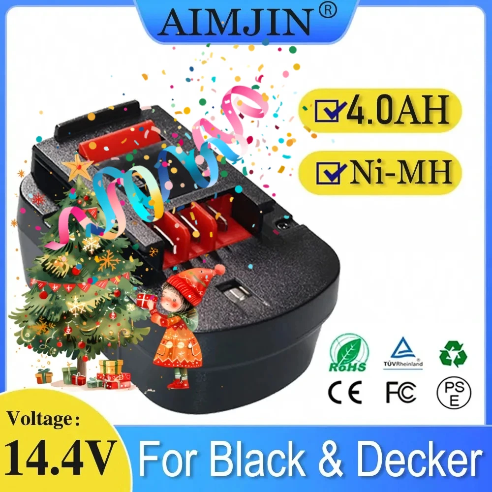 100% New 14.4V 4000…