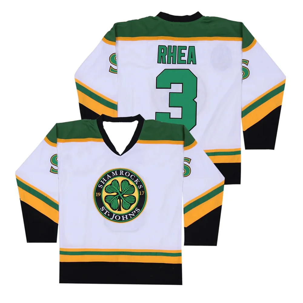 Ross The Boss Rhea ST John's Shamrocks Hockey Jersey Quick drying Breathable Fashion Men's Long sleeved Sportswear Clothing