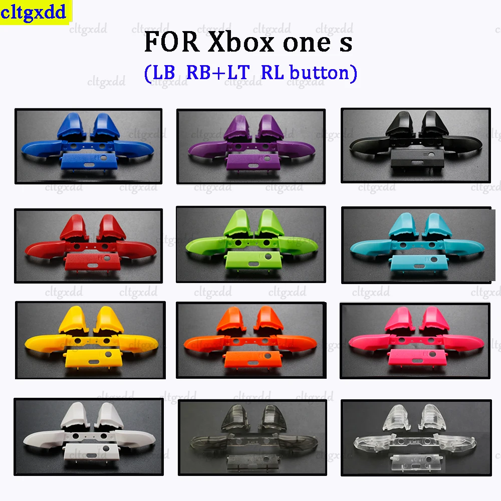 Cltgxdd 1Set FOR Xbox One S controller LT RT LB RB button bumper plastic replacement trigger button repair parts accessories