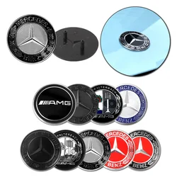 57mm Car Hood Logo Badge Replace Accessories for Mercedes Benz AMG W205 W211 W247 W176 W212 W220 W177 W247 W176 CLS CLA CLK GLC