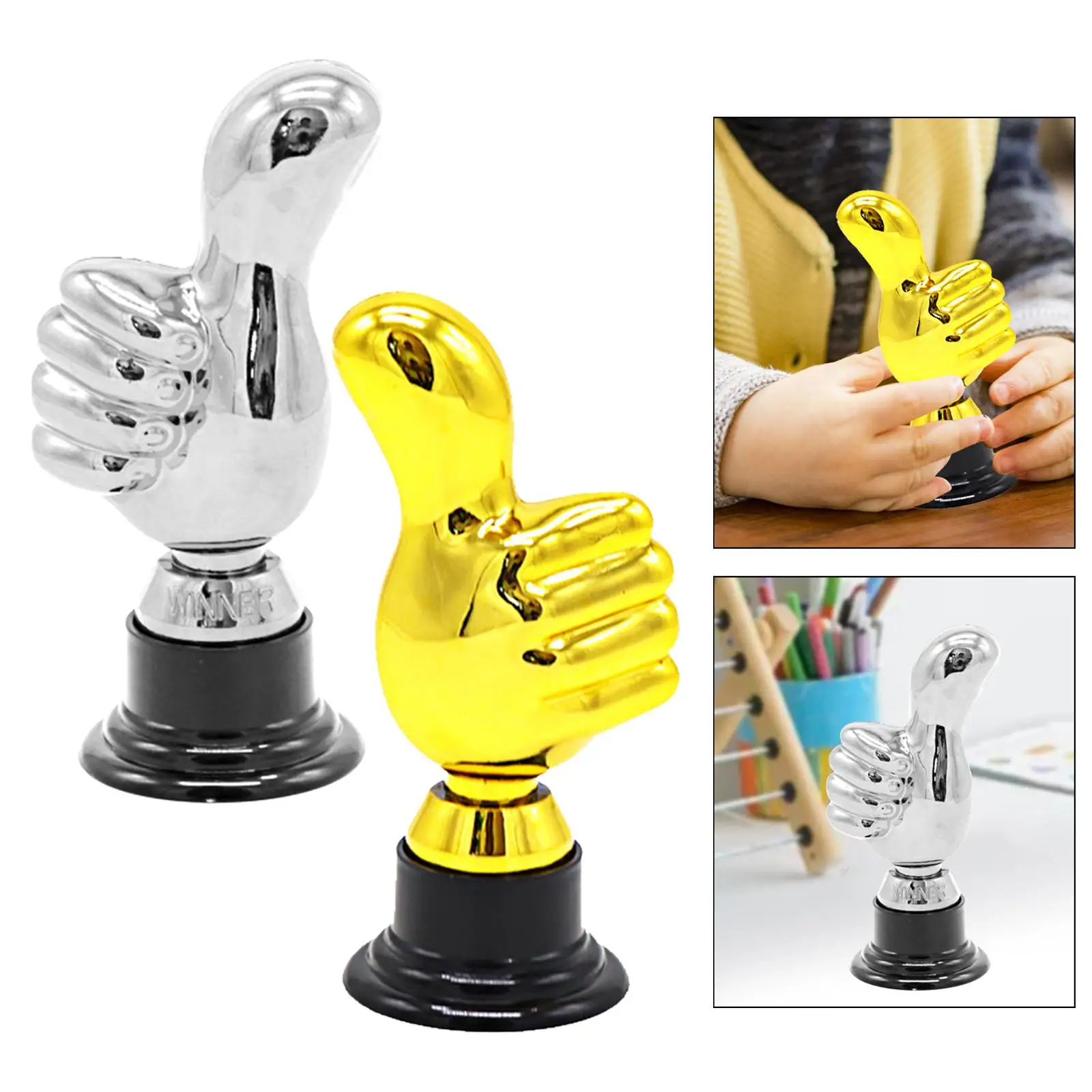 

Thumbs up Trophy Funny Game Trophy Good Job Award Decor Party Favors Winning Prize for School Office Appreciation Award