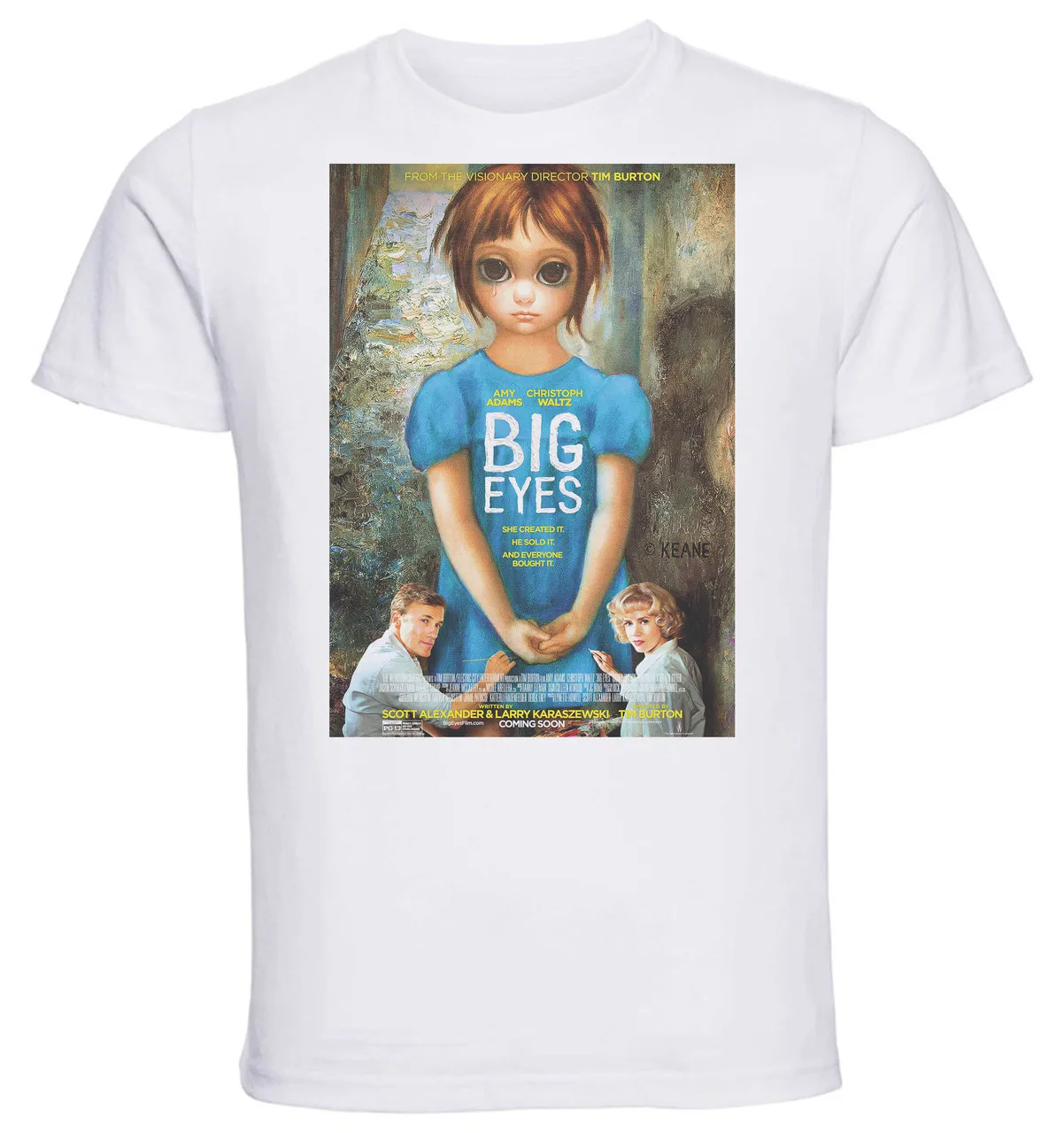 

T-shirt Unisex - White - Big Eyes Playbill