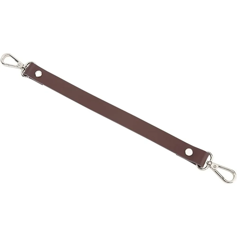 Cowhide Leather Purse Handle Strap, 13inch Leather Short Handbag Handle Strap Replacement Clutch Bag Handles DIY Bag Making