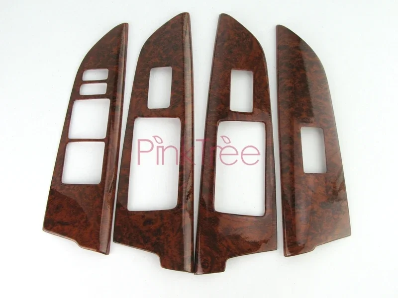 19 pcs Wooden Color Decoration Moulding Cover For Toyota Land Cuiser 200 LC200 2008 - 15 Car Styling Accessory